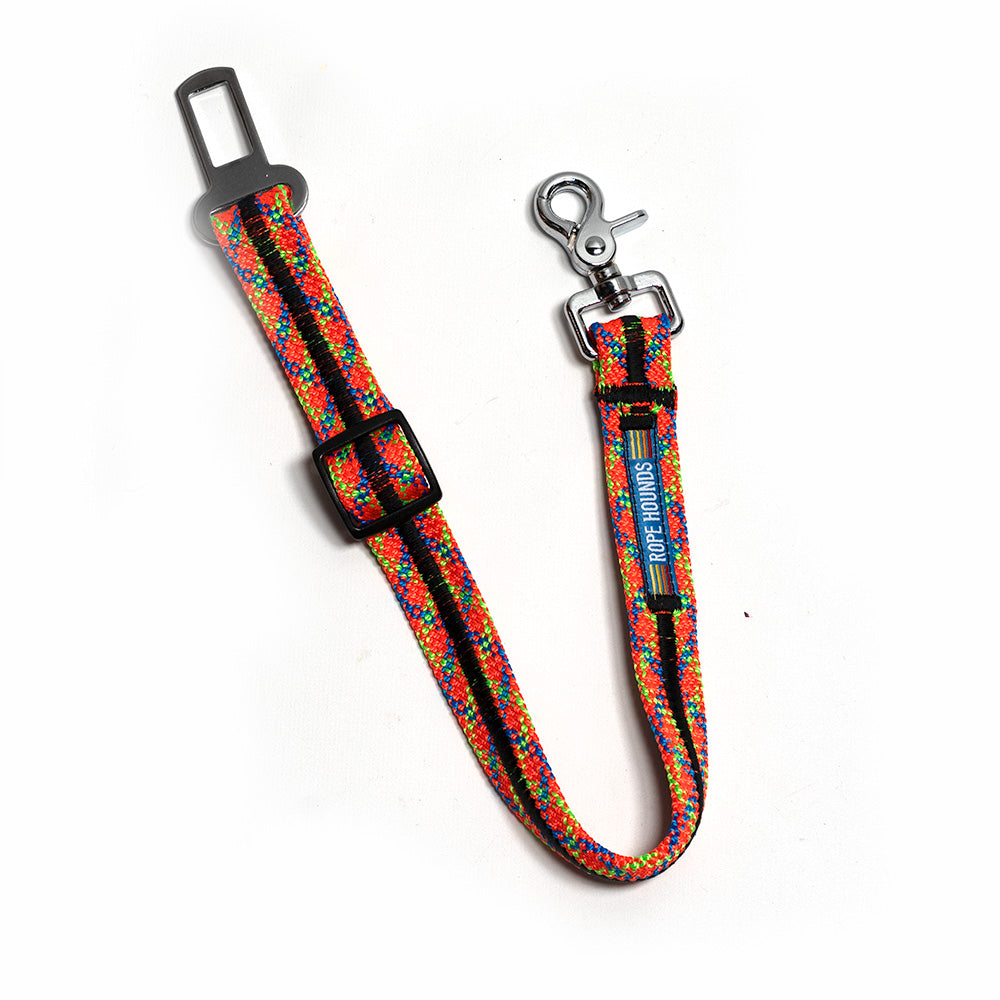 Dog Seat Belt - Reds/Oranges