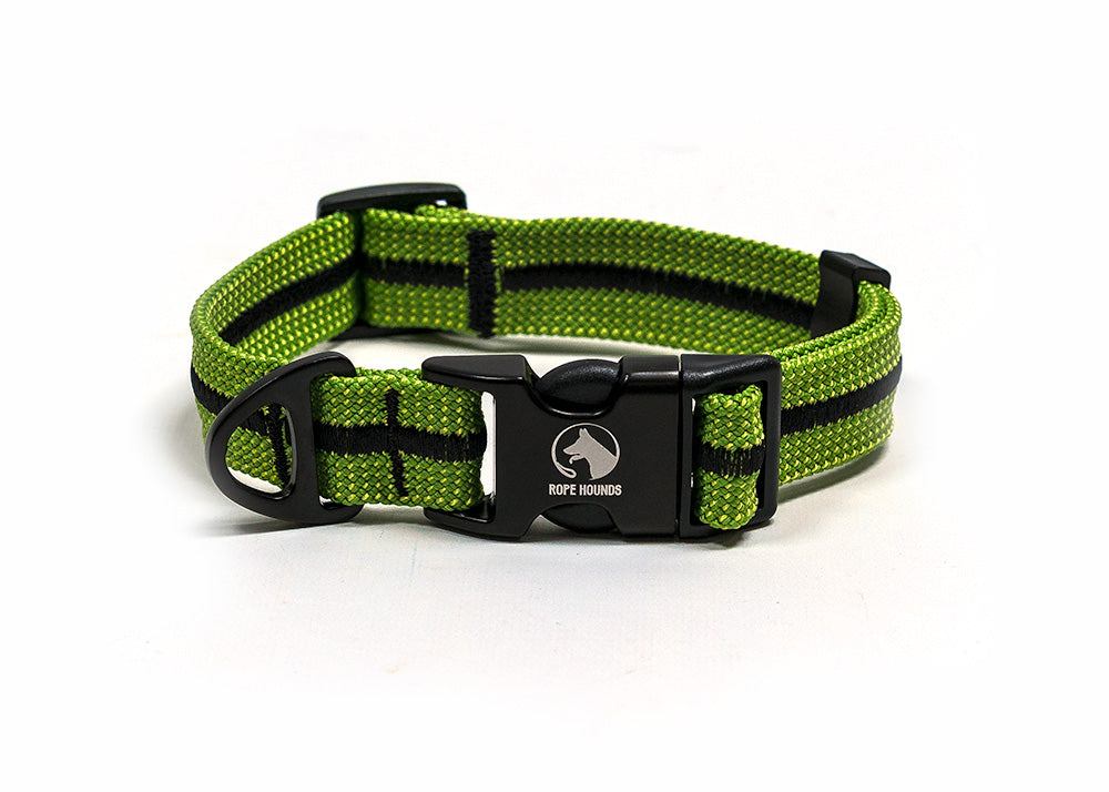 Adventure Dog Collar - Greens/Yellows