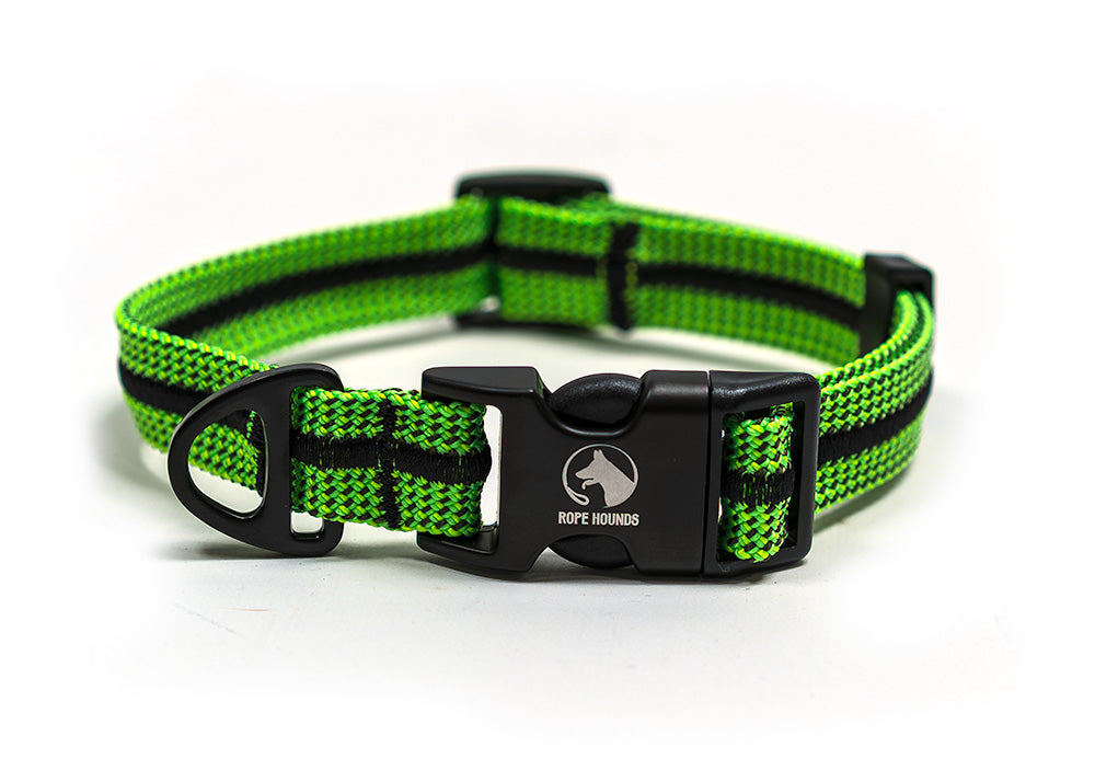 Adventure Dog Collar - Greens/Yellows