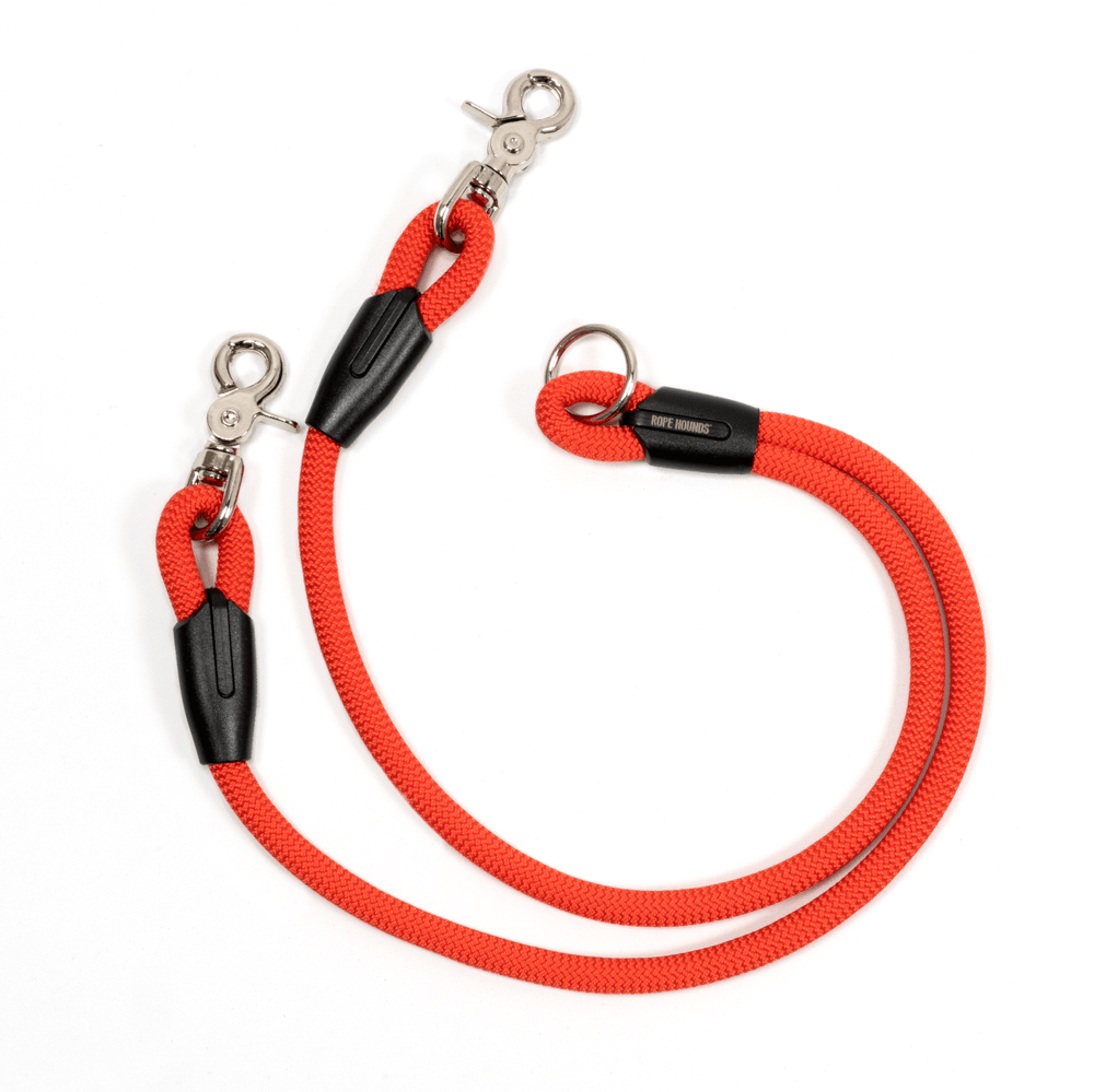 Splitter Leash - Reds - Rope Hounds