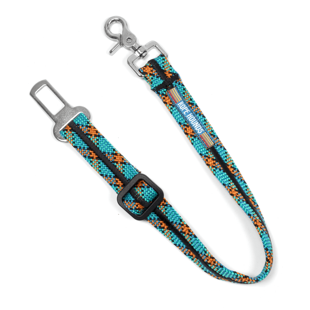 Dog Seat Belt - Blues - Rope Hounds