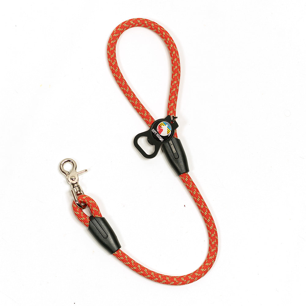 2' Dog Traffic Lead - Reds/Oranges
