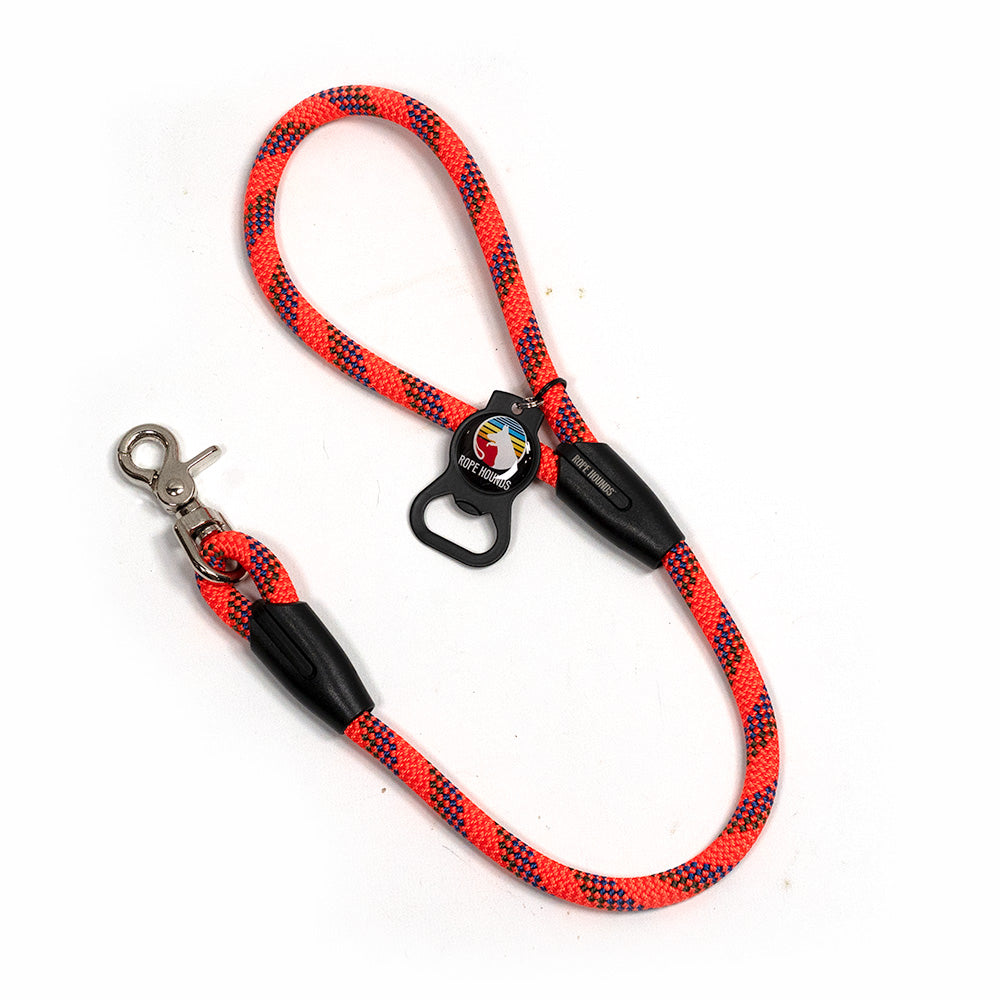 2' Dog Traffic Lead - Reds/Oranges