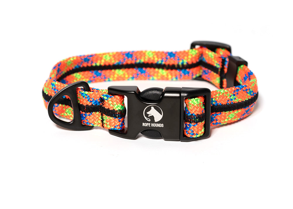 【HI FI FNK】Bear Cable Collar Knit Rope Hounds Fi Compatible Collar Band - Reds