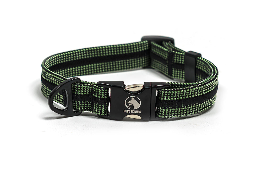 Adventure Dog Collar - Greens/Yellows