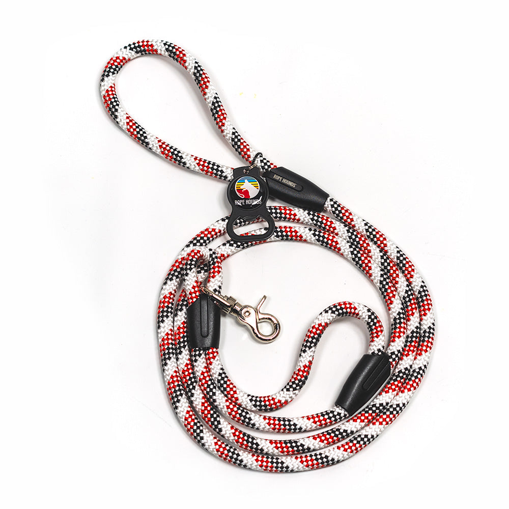 Rope Hounds Urban Handle Dog Leash - Red