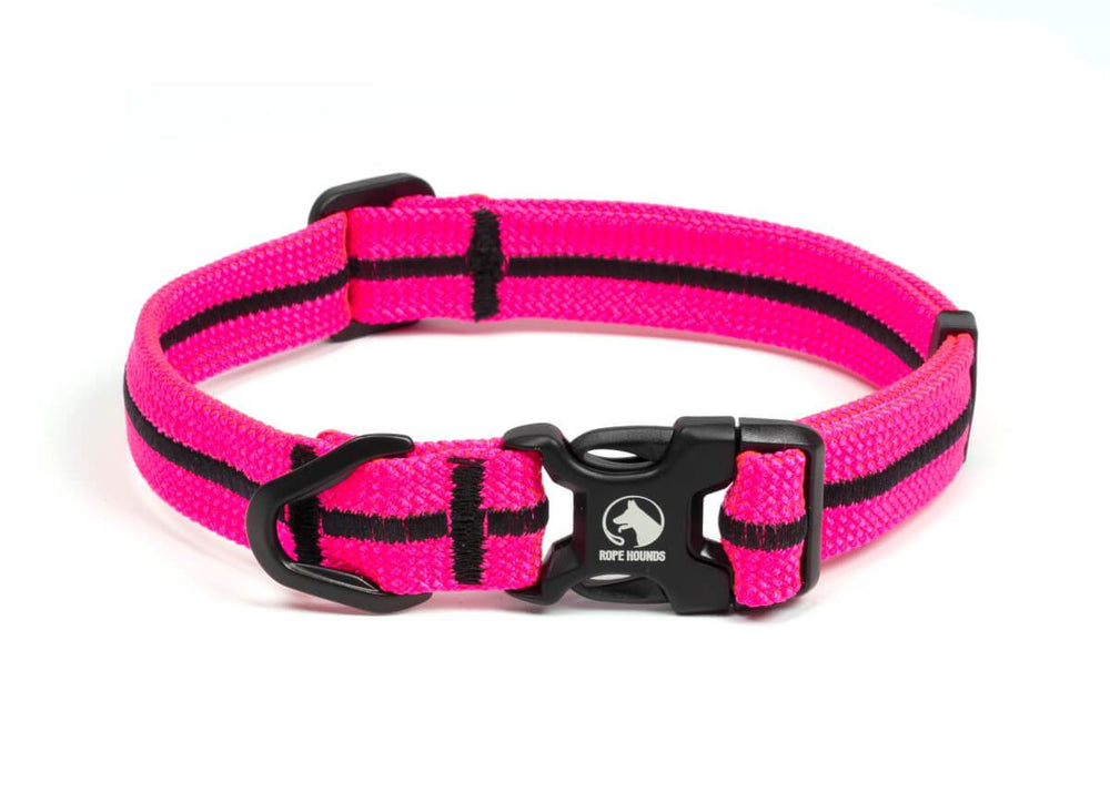 Lightweight Adventure Collar - Pinks/Purples - Rope Hounds