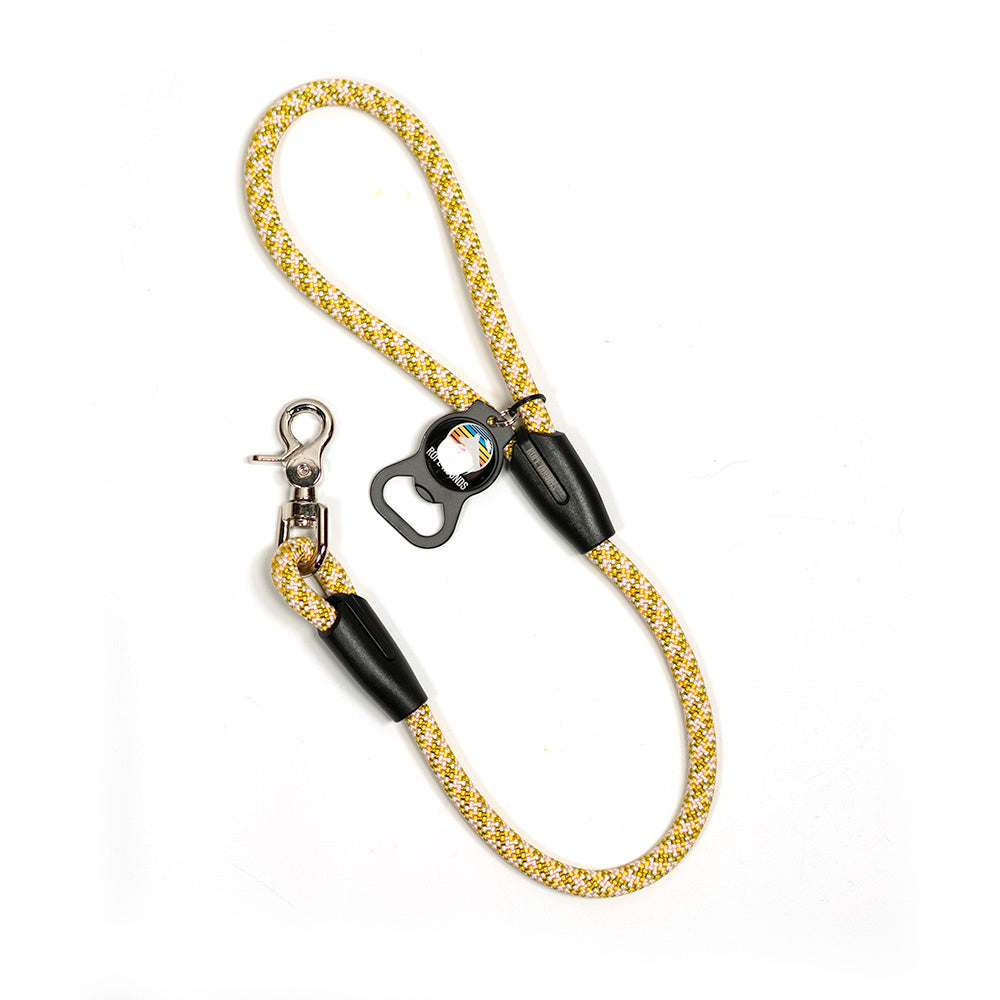 2' Dog Traffic Lead - Greens/Yellows