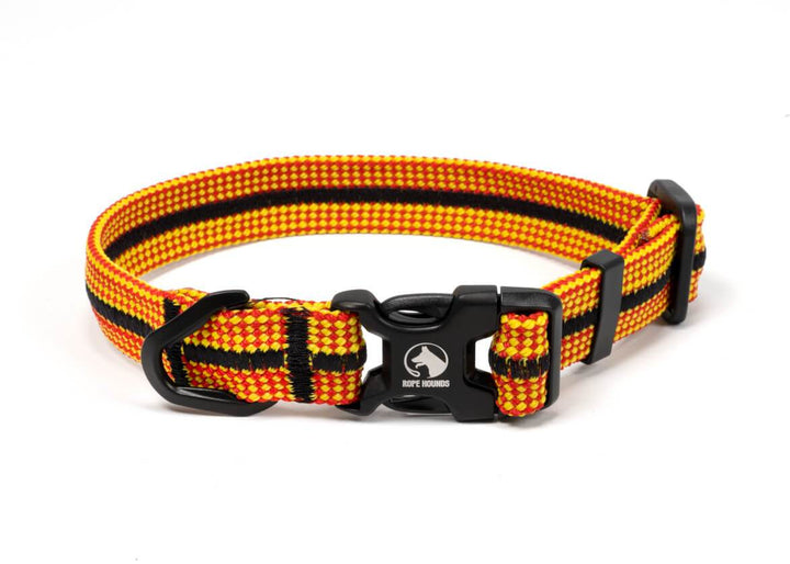 Rope Hounds colorful climbing rope dog collar