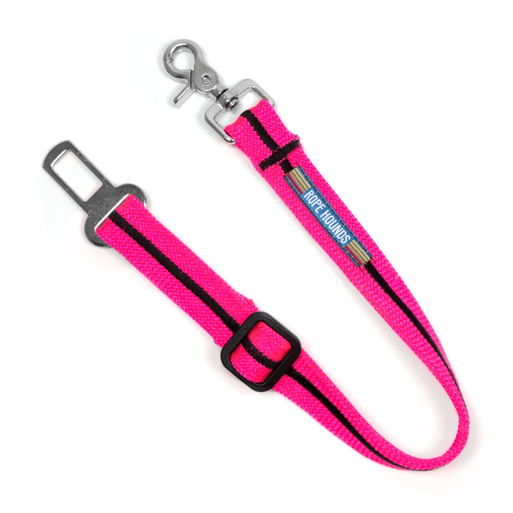 Dog Seat Belt - Pinks/Purples - Rope Hounds